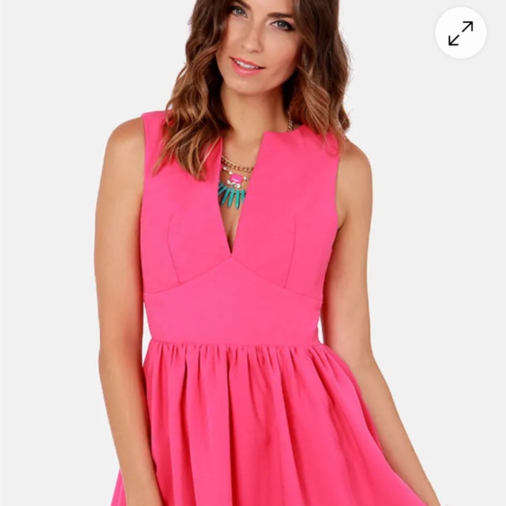 Lulus Pink Sleeveless Dress size small